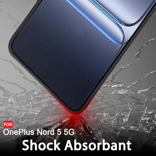 Image of TheGiftKart Sleek Back Cover Case for OnePlus Nord 5 5G | Slim Fit Protective Design | Ultra Matte Finish | Camera Protection Bump | Soft Silicon Back Cover Case for OnePlus Nord 5 (Silicone, Black)