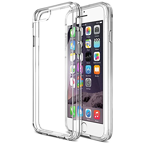 iPhone 6 Plus Case, Trianium® [Clear Cushion] Premium iPhone 6 Plus Clear Case Bumper (5.5 Inch) [Scratch Resistant] Shock-Absorbing Cover Hard Back Panel for Apple iPhone 6 Plus 2014