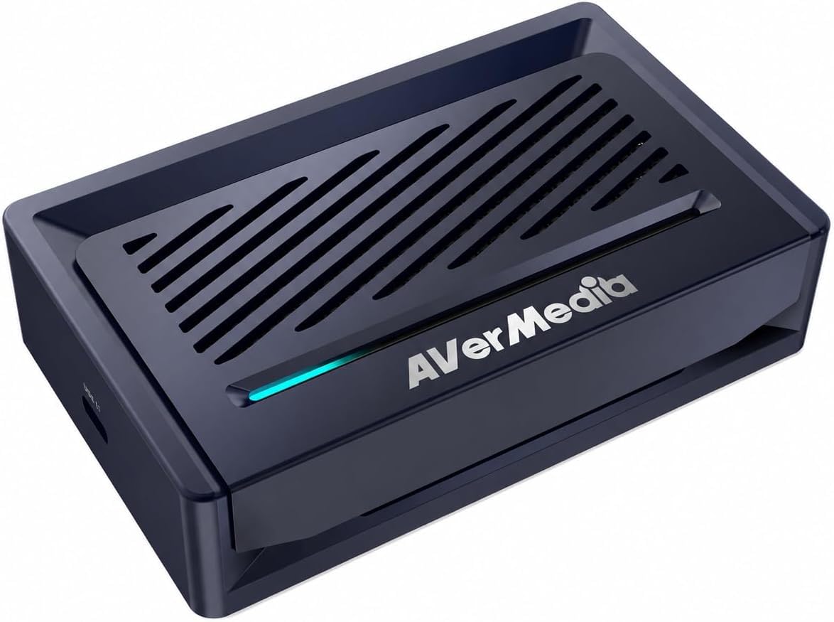 AVerMedia Scheda di acquisizione Streamer ULTRA 4K (GC531) - RGB24 non compresso, registrazione 4K30 e passthrough HDR/VRR 4K60, scatola di acquisizione video USB 3.1 Type-C per PS5, Xbox Series X/S