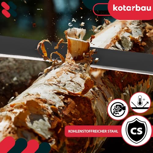 KOTARBAU® Zugmesser - 280 mm - Geschmiedet - Ziehmesser für Holz - Werkzeug für Holzbearbeitung - mit ergonomischen Holzgriffen - Schäleisen - Stahl
