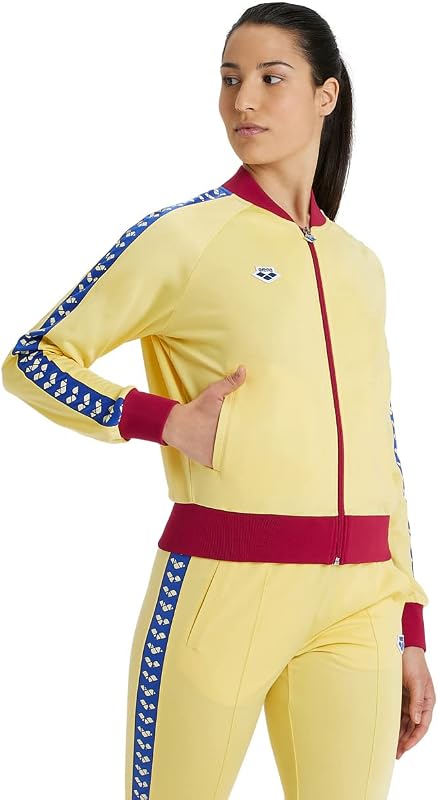ARENA Mujer Arena Women's Icons Relax IV Team campera Cremallera completa Ajuste regular Bolsillos laterales Retro