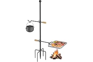 FIRE PIT GRILLING GRATE: IDEAL CAMPFIRE SWIVEL GRILL