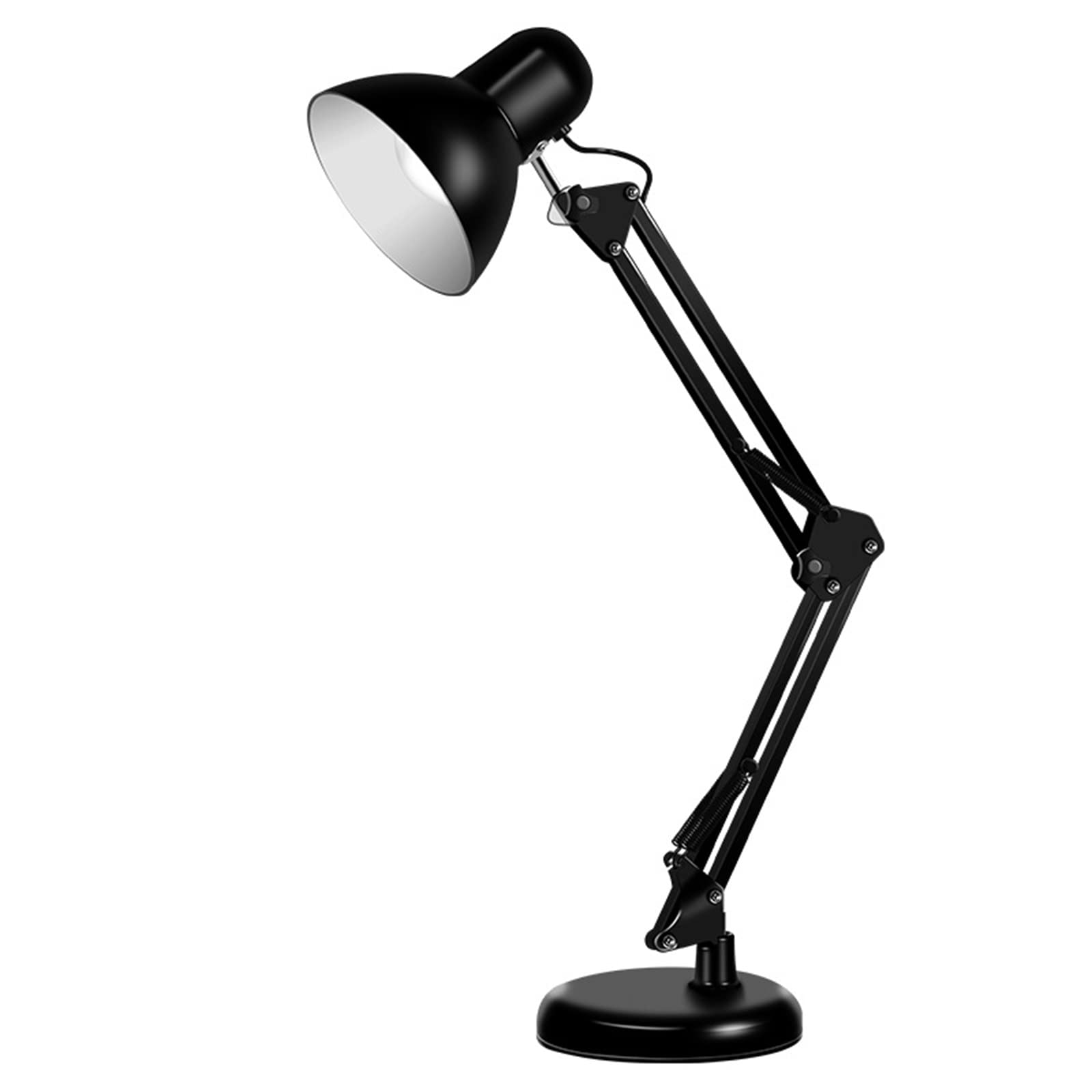 Nero LED Lampada da Scrivania con Pinza Regolabile Braccio Orientabile Architetti Lampada 3 Colori Lampada Lettura per La Casa E L'Ufficio