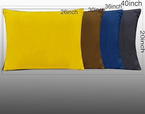 Miniatura 7 de Paquete de 2 fundas de almohada de terciopelo tamaño King con cierre de sobre, fundas de almohada decorativas suaves y acogedoras para dormitorio,