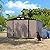 UDPATIO Outdoor Storage Shed 10x10 FT, Outside Sheds & Outdoor Storage Metal Galvanized Steel for Backyard, Patio, Lawn, Tool Shed with Lockable Door for Trash Can, Bike, Lawnmower, Generator