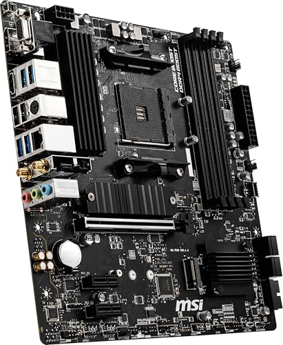 MSI B550M PRO-VDH Scheda Madre M-ATX - Supporta AMD Ryzen 3rd Gen, AM4, DDR4 Boost (4400MHz/OC), 1 x PCIe 4.0/3.0 x16, 1 x M.2 Gen4 x4, 1 x M.2 Gen3 x4, Gigabit LAN - Scheda madre - Immagine 4