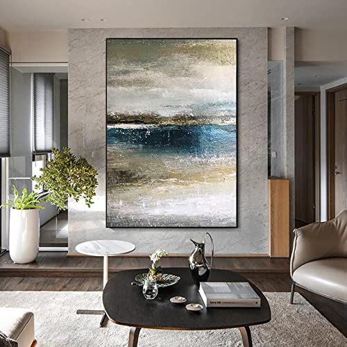 Paysage abstrait 3D peinture murale sur toile pour créer un salon zen et moderne