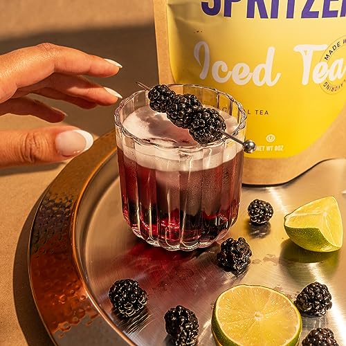 Blackberry Spritzer Lemonade Iced Tea Made With Hibiscus And Lemon Myrtle - Caffeine Free - 8 Individual 1Oz Filter Pouch Tea Bags, Each Yields 60Oz Of Tea - Packed In Resealable Kraft Bag #TOP5