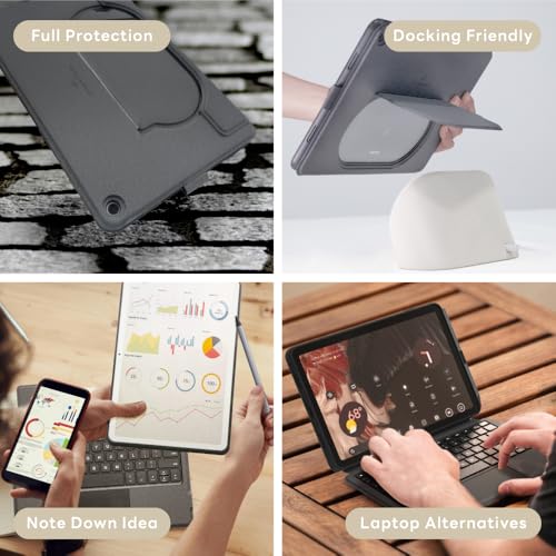 Image of EIP Magnetix Keyboard Case for Google Pixel Tablet 11 inch (2023 Model) | Detachable magnetic keyboard, adjustable viewing angle, speaker dock compatible, 7-color backlit keys, easy carry design