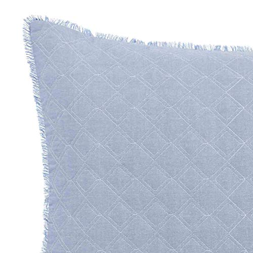 Laura Ashley Mila Throw Pillow, 16X20, Blue #TOP15