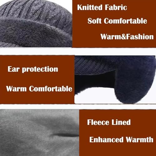 Bonnet de baseball Torocky Coldshield Trapper avec cache-oreilles et bord isolant - 6