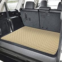 FH Group Deluxe Faux Leather Diamond Pattern Cargo Liner 32" INCHES - Universal Fir for Cars, Trucks, SUVs Beige F16501