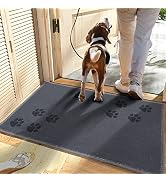 Passionsure Indoor Doormat, Non-Slip Absorbent Dirt Trapper Mats, Low-Profile Inside Floor Mats, ...