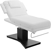 Vista 1 de SKINACT Motor Milo 3.0 (con ajuste independiente de pierna) Masaje eléctrico y cama facial/mesa Tapa blanca y base marrón oscuro