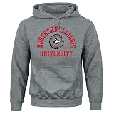 Barnesmith Northern Illinois University Huskies Hooded Sweatshirt, Heritage, Charcoal Grey, Medium