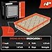 A-Premium Engine Air Filter Compatible with Chrysler PT Cruiser 2006 2007 2008 2009 2010, Flexible Panel, Replace# 4891691AA