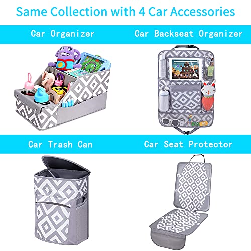 Collapsible Front & Backseat Car Organizer with Movable Dividers
