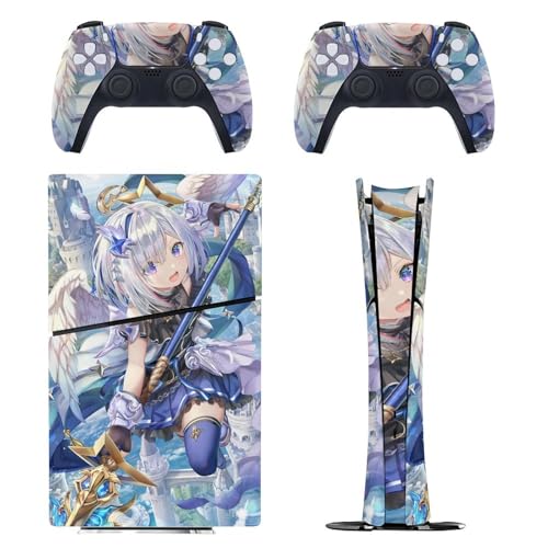 PlayStation 5 Slim/PS5 Slim �p �X�L���V�[�� �����L�����N�^�[�� VTuber ���Ȃ��� PP�V�g �{�̂ƃQ�[���R���g���[���[��p�X�e�b�J�[ �y�����݌v �f�W�^���E�G�f�B�V������p�z ���^�X�L�� �{�̕ی� �X���� �A�N�Z�T���[