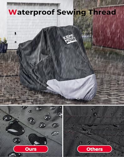 Image of KEMIMOTO Motorcycle Cover with Lock Hole Compatible with Surron Grom Navi CT125 Z125 Pro TNT 125 /135 Super73 S /Z /R Mini Motorcycle Rain Cover Waterproof Sunlight Dust All Weather