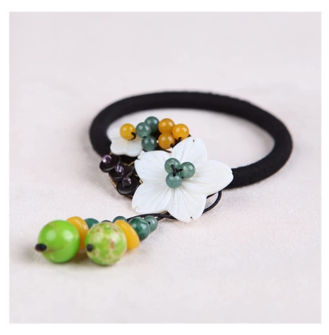 Scrunchies Per Capelli Accessori Per Capelli Con Fiori Corda Per Per Adulti Cavallo Per Anello Elastico Per Elastici Per Coda Di Cavallo