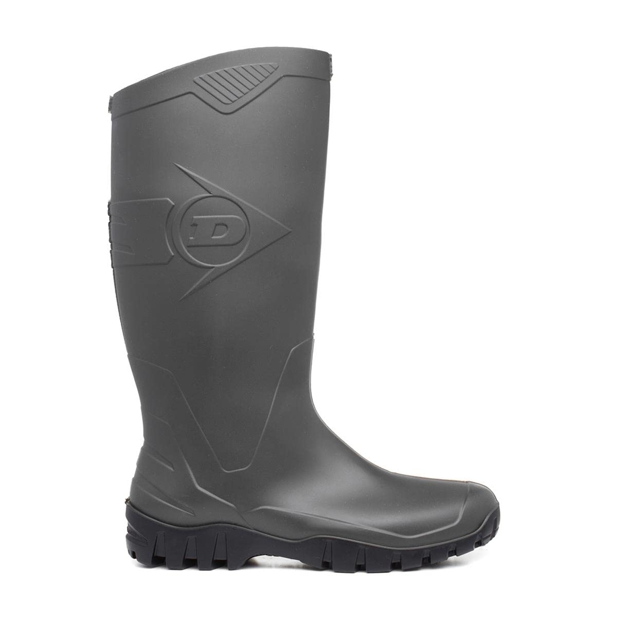 DUNLOP ONGUARD 88050 Flex-O-Thane/PVC Men's Slicker OverBoots with Strap and Self-Cleaning Cleated Outsole, 17" Height, Green Black, 45
