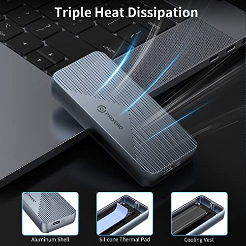 Caja externa para SSD M.2 NVME USB 4.0 PHIXERO miniatura 2