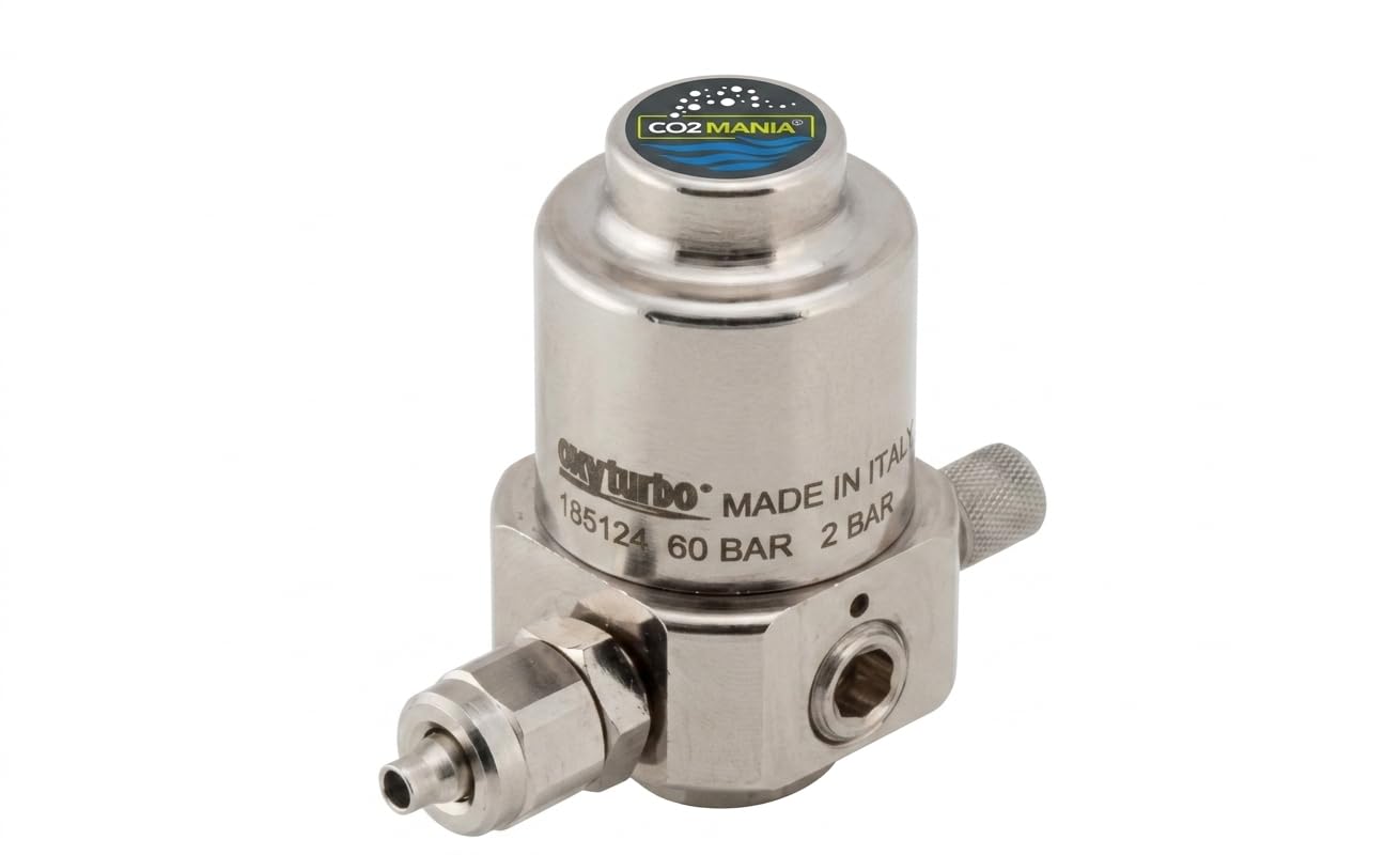 Oxyturbo Riduttore Regolatore di Pressione Senza Manometri - per Bombole CO2 USA e Getta Passo 10x1