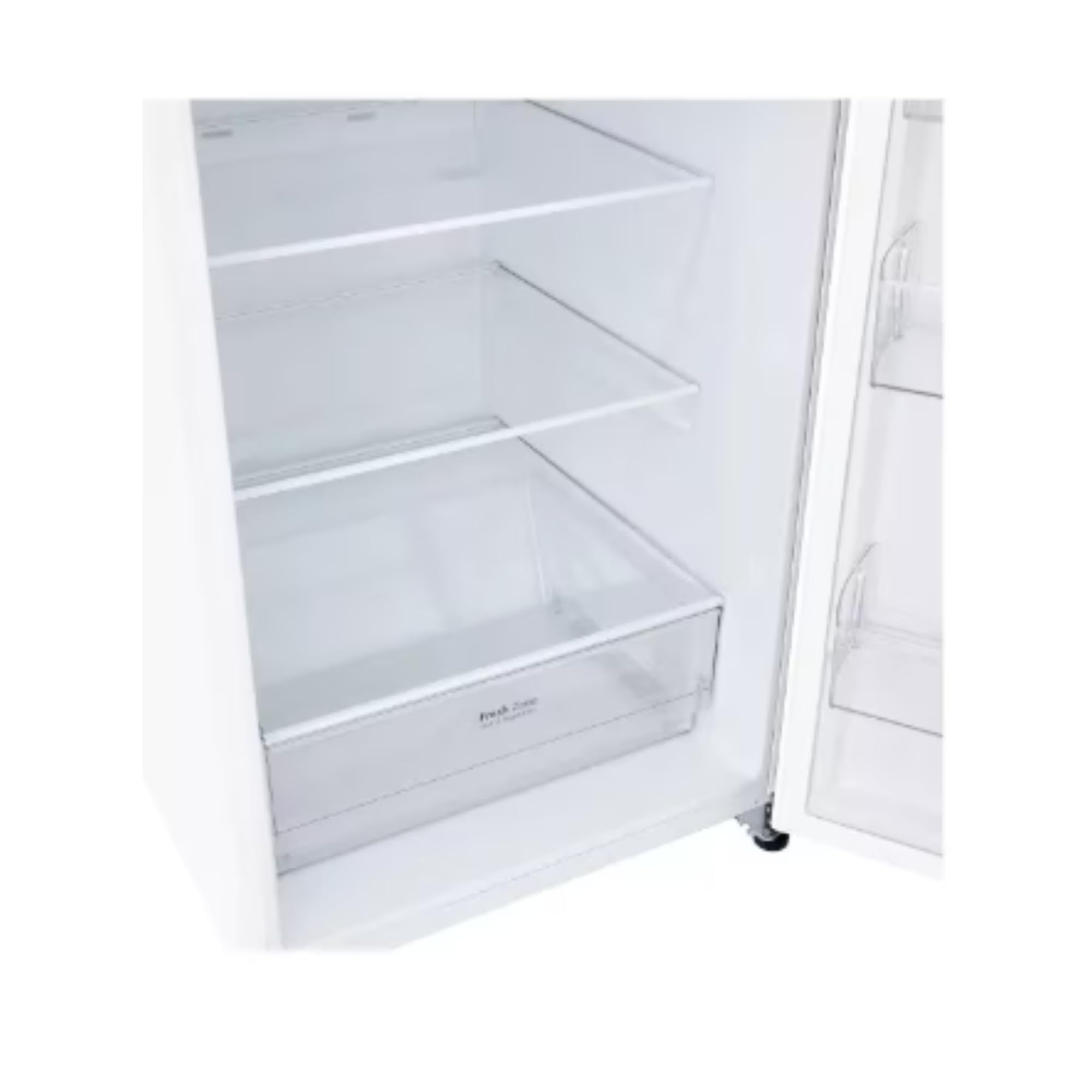 LG 28 In. 18 Cu. Ft. Top Freezer Garage-Ready Refrigerator In White on Fridge.com - View 4