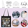 TSOTMO Stars Hollow Inspired Tote Bag TV Show Merch Dragonfly Inn Shopping Bag Lorelei Rory Fans Gift Lukes Diner Gift (Stars 1779 BLK) #4