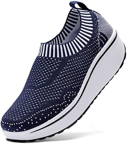 DADAWEN Women’s Slip On Breathable Walking Shoes