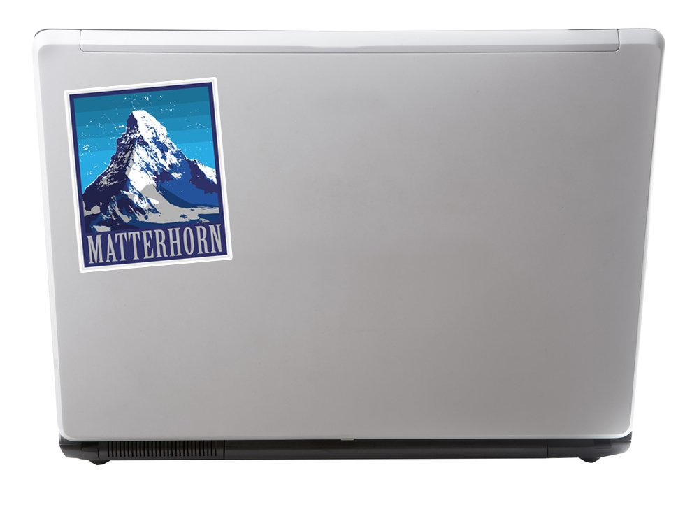 2 x 30cm/300mm Matterhorn Mountion Adesivi vinilici bagagli di viaggio #7485