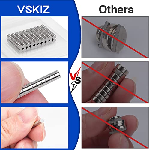 Image of 200Pcs Refrigerator Magnets, 3x2mm Small Magnets Tiny Earth Magnet for Crafts, DIY, Office, Kitchen