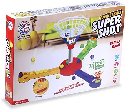 RATNA'S Super Shot Basketball Senior A Premium Action Game for Kids AS Well AS Adults. Press THE Button and Score