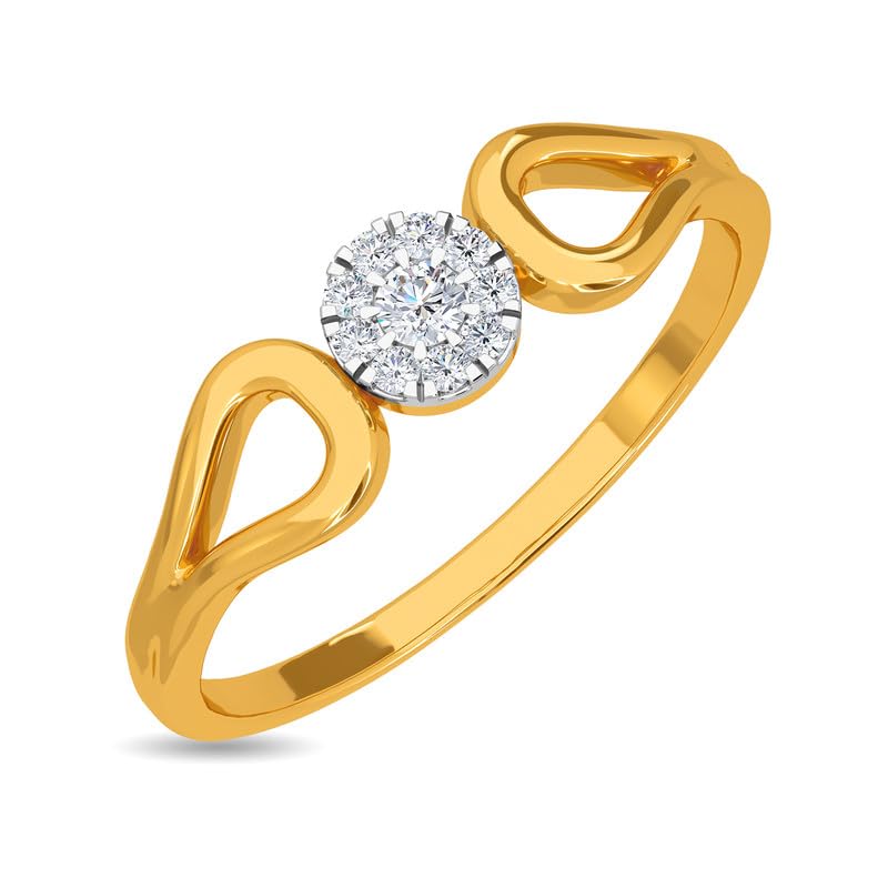 KISNA Real Diamond Jewellery 14KT White Gold SI Diamond Ring for Woman | Perfect Simple S11 (B095KD3NNR) Amazon Price History, Amazon Price Tracker