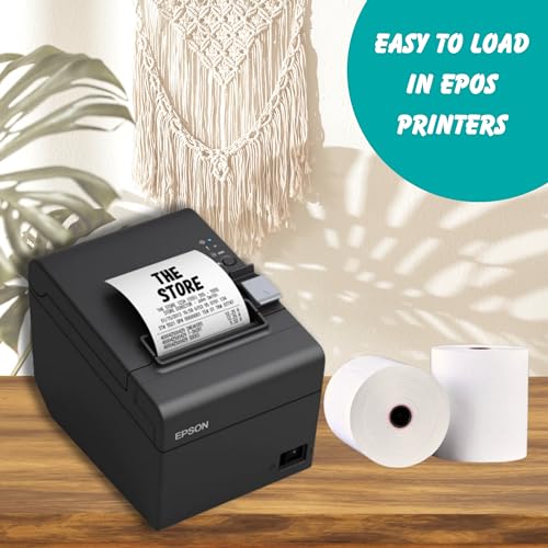 Double Dragon, 80 x 80 mm Premium Thermal Paper Till Receipt Roll for EPOS Printer, POS Terminal, Cash Register [Pack of 10] - Thumbnail 4