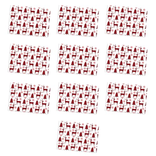 トナカイパターンのクリスマスお祝いの包装シートギフトボックスの装飾漫画のムースのためのユーザーフレンドリーな紙クラフトペーパー