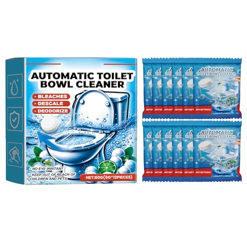 KOAHDE Pastillas para Limpiar Baños,Pastillas Efervescentes para Limpieza de Inodoros,Tabletas de Limpieza Eficiencia Inodoros,Limpiador Efervescente Multifuncional,60g