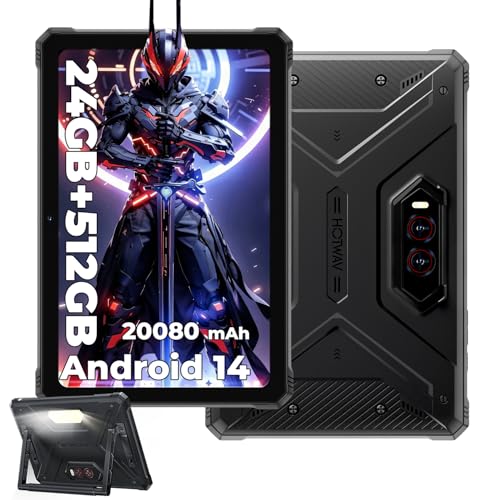 HOTWAV R9 Plus ���ȃ^�u���b�g�AIP68 & IP69K �h�� & �����h�~ 11�C���` 2K FHD+ 24GB+512GB/TF 2TB �^�u���b�g�A20080mAh�o�b�e���[�A64MP+16MP�A�I�N�^�R�A�A�f���A��SIM 4G/WL