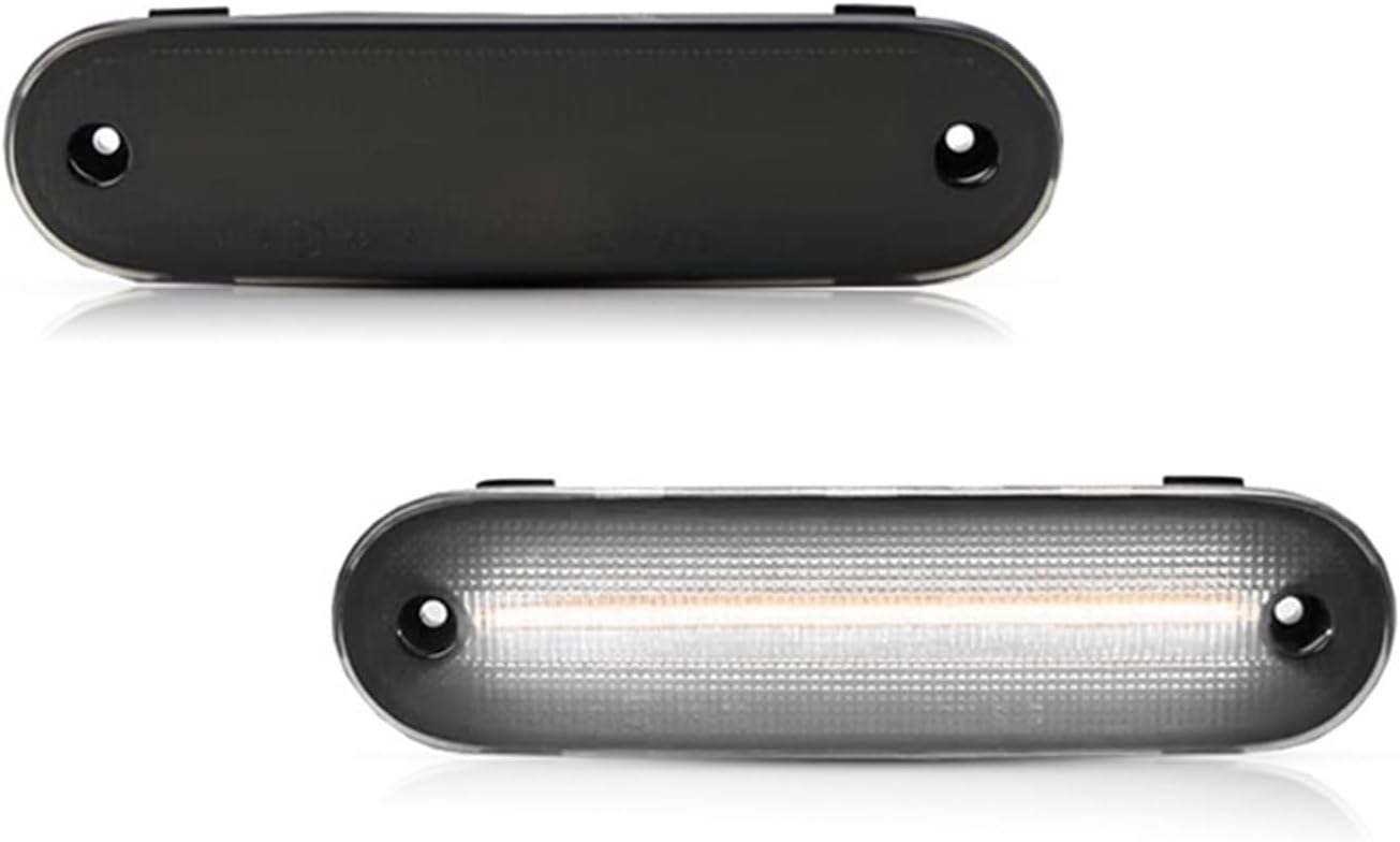Rear Reflector Bumper Light For Mazda MX-5 MX5 1990-2005 LED Side Marker Lamp Front Red Rear Side Fender Lights(Dark gray Lens White)