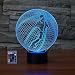 Produktbild 3D Basketball Illusions LED Lampen 7/16 Farbwechsel Fernbedienung Berühren Tabelle Schreibtisch-Nacht licht mit USB-Kabel für Kinder Schlafzimmer Geburtstagsgeschenke Geschenk