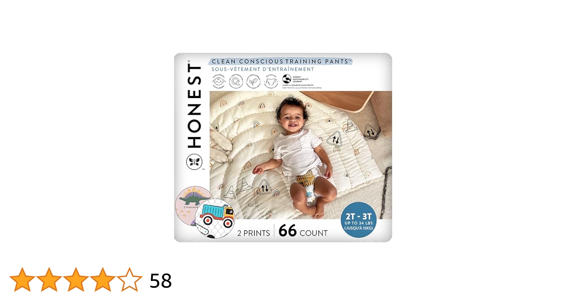 Honest Company オーガニックおむつ Amazon | オネストカンパニー 無添加ベビーおむつ（テープ式