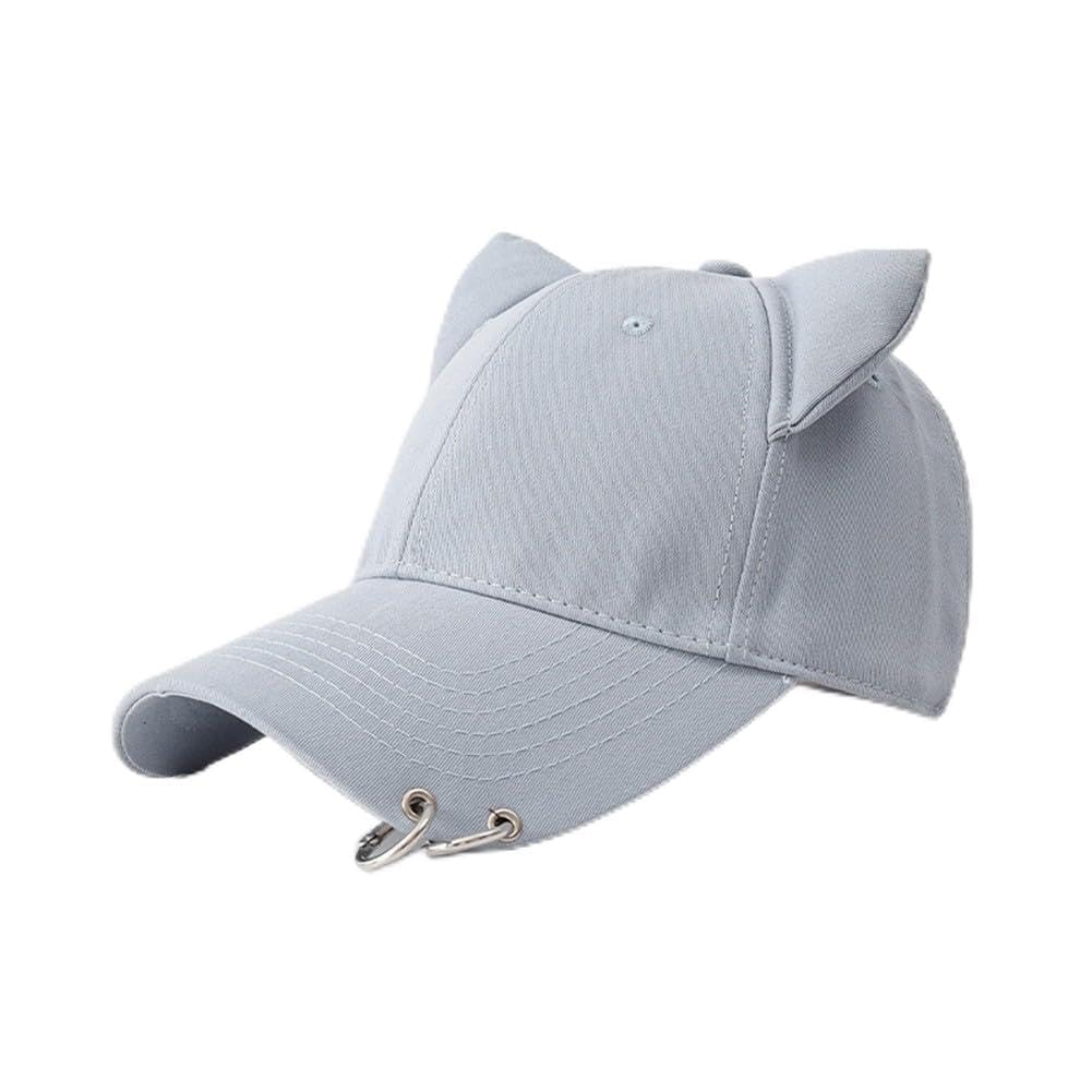 Gorra Algodón Poliéster Orejas Gato para Divertido Unisex Gorra