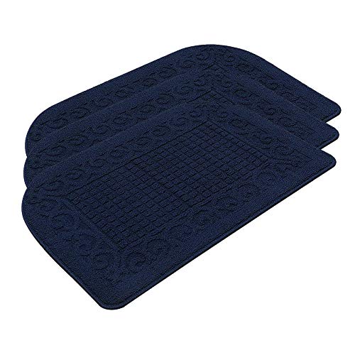 Cosy Homeer 32x20 Anti-Fatigue Kitchen Rug (3pcs) Navy