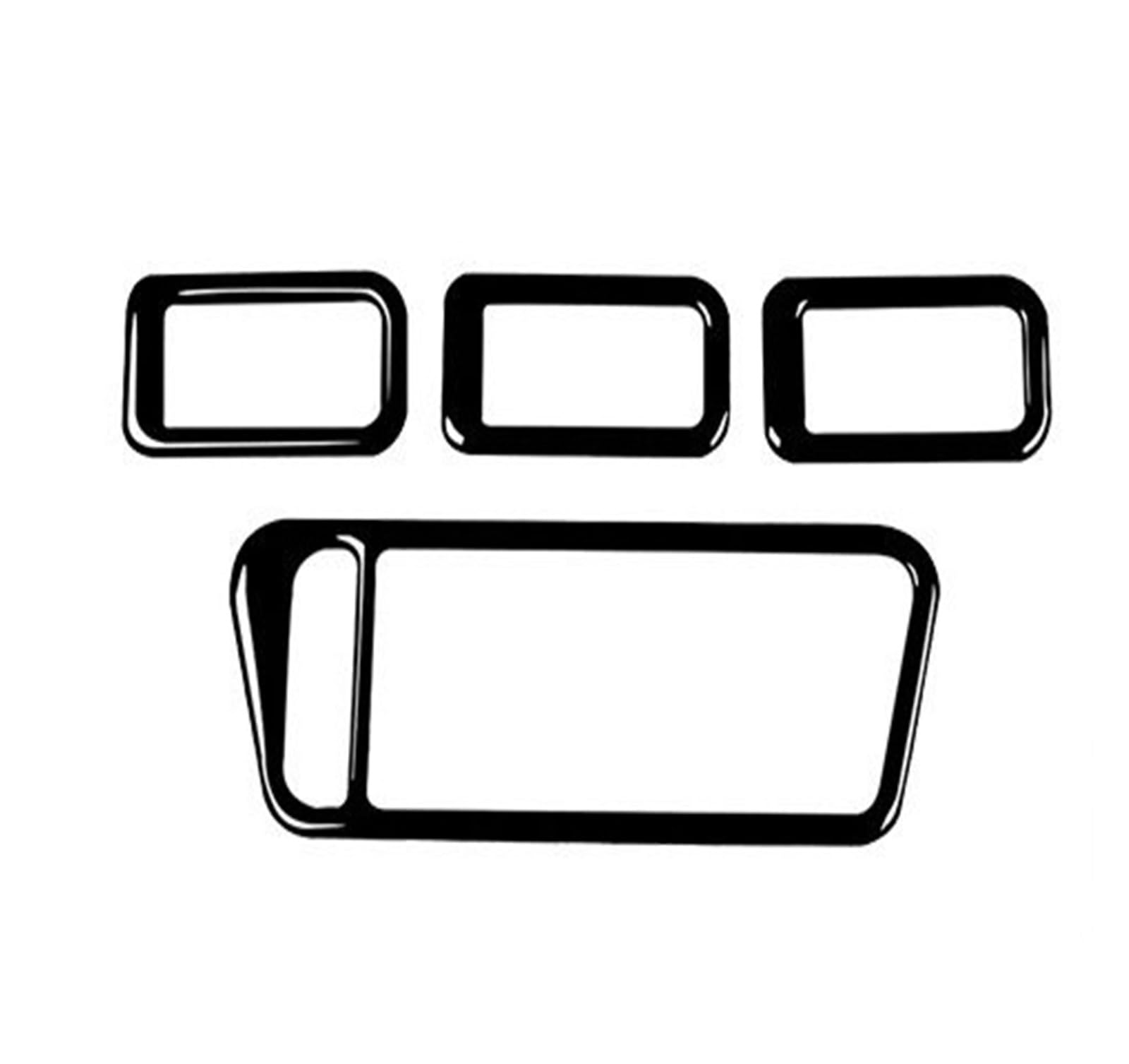 Interior Upgrade Piano Black Gear Shift Air Outlet Window Lift for Dashboard Suit Trim Car Interior Sticker for VW for Golf 7 for GTI MK7 2013-2019