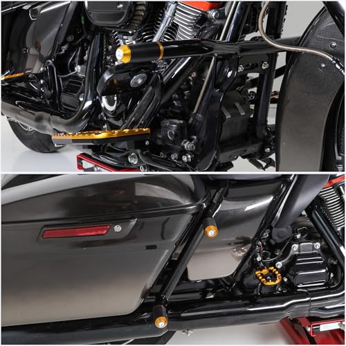 TCT-MOTORPARTS Alforja Protector Barras de Choque para Motor Compatible Harley Touring 2014-2023 CVO Street Glide Road Glide Electra Glide Road King Ultra Limited miniatura 5