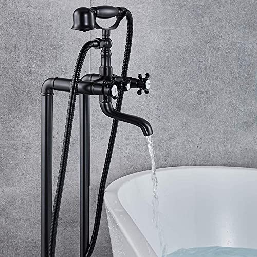 Robinet de baignoire autoportant robuste résolvant les problèmes de fuite avec pose au sol stable