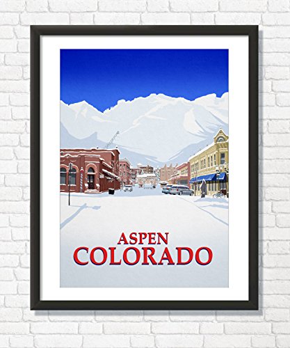Aspen,Colorado Ski Resort Town (50cm x 70cm)