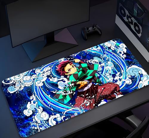 Image of Extra Large Non-Slip Gaming Mouse Pad (23x11.5 in) - Extended Desktop Mat for Computer Keyboard and Mouse
