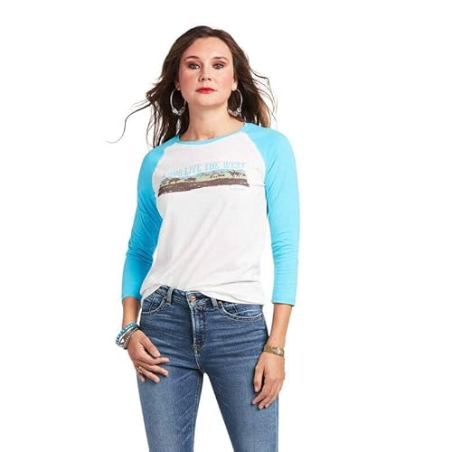 Preisvergleich Produktbild ARIAT Ladies Real Long Live Baseball Tee Shirt