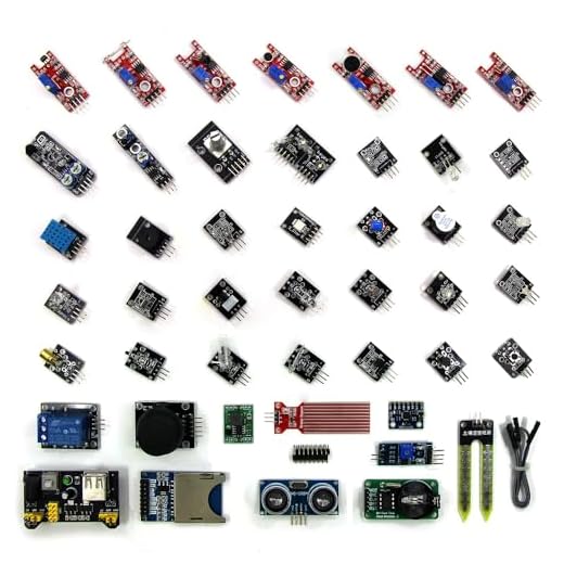 Kit moduli sensore 45 in 1 con tutorial, kit per principianti sensore elettronico compatibile con Arduino
